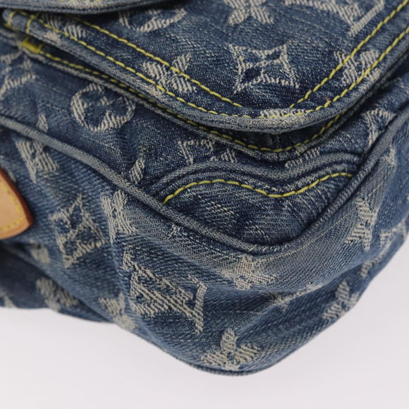 LOUIS VUITTON Monogram Denim Bum Bag Body Bag Blue M95347 LV Auth 184945SAV