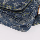 LOUIS VUITTON Monogram Denim Bum Bag Body Bag Blue M95347 LV Auth 184945SAV-14