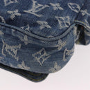 LOUIS VUITTON Monogram Denim Bum Bag Body Bag Blue M95347 LV Auth 184945SAV-16