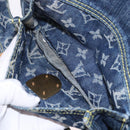LOUIS VUITTON Monogram Denim Bum Bag Body Bag Blue M95347 LV Auth 184945SAV-22
