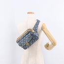 LOUIS VUITTON Monogram Denim Bum Bag Body Bag Blue M95347 LV Auth 184945SAV-24