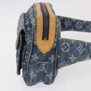 LOUIS VUITTON Monogram Denim Bum Bag Body Bag Blue M95347 LV Auth 184945SAV-3