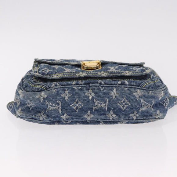 LOUIS VUITTON Monogram Denim Bum Bag Body Bag Blue M95347 LV Auth 184945SAV