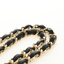 CHANEL Big Matelasse30 Chain Shoulder Bag Lamb Skin Black Gold CC Auth 184946SAV-14