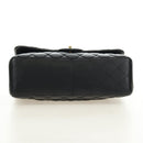 CHANEL Big Matelasse30 Chain Shoulder Bag Lamb Skin Black Gold CC Auth 184946SAV-5
