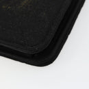 CHANEL Matelasse Chain Shoulder Bag Cotton Black Gold CC Auth 184947-12