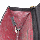 CHANEL Matelasse Chain Shoulder Bag Cotton Black Gold CC Auth 184947-19