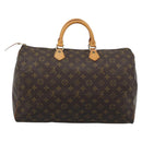 LOUIS VUITTON Monogram Speedy 40 Hand Bag M41522 LV Auth 184948V-3