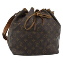 LOUIS VUITTON Monogram Petit Noe Shoulder Bag M42226 LV Auth 184951-1