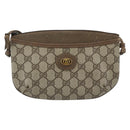 GUCCI GG Supreme Shoulder Bag PVC Beige Gold 904 02 020 Auth 184952-2
