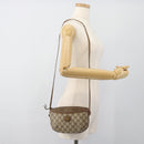GUCCI GG Supreme Shoulder Bag PVC Beige Gold 904 02 020 Auth 184952-21