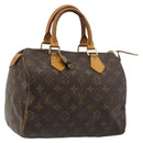 LOUIS VUITTON Monogram Speedy 25 Hand Bag M41528 LV Auth 184955V-1