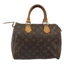 LOUIS VUITTON Monogram Speedy 25 Hand Bag M41528 LV Auth 184955V-3