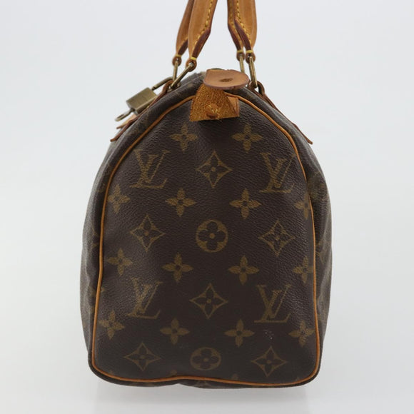LOUIS VUITTON Monogram Speedy 25 Hand Bag M41528 LV Auth 184955V