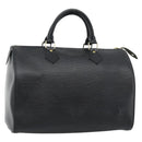 LOUIS VUITTON Epi Speedy 30 Hand Bag Noir Black M43002 LV Auth 184956V-1