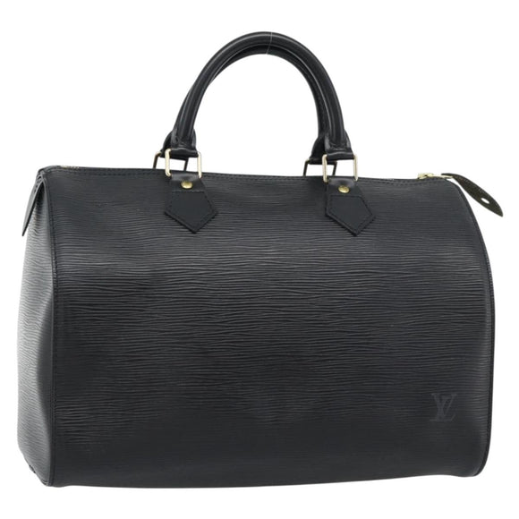 LOUIS VUITTON Epi Speedy 30 Hand Bag Noir Black M43002 LV Auth 184956V