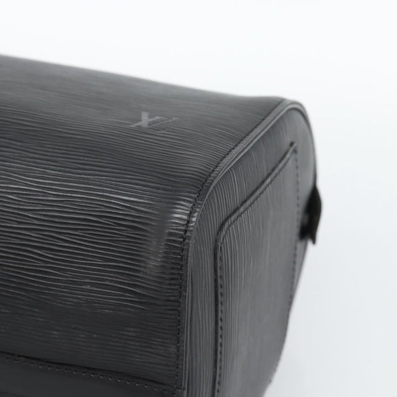 LOUIS VUITTON Epi Speedy 30 Hand Bag Noir Black M43002 LV Auth 184956V