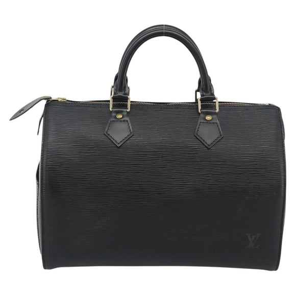 LOUIS VUITTON Epi Speedy 30 Hand Bag Noir Black M43002 LV Auth 184956V