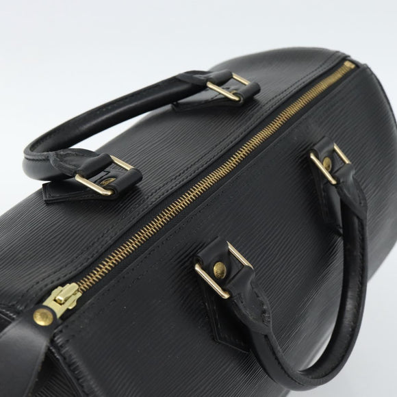 LOUIS VUITTON Epi Speedy 30 Hand Bag Noir Black M43002 LV Auth 184956V