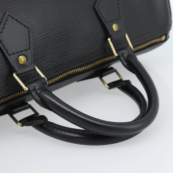LOUIS VUITTON Epi Speedy 30 Hand Bag Noir Black M43002 LV Auth 184956V