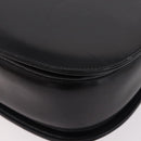 GUCCI Bamboo Hand Bag Leather Black Gold 000 01 0633 Auth 184960V-13