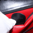 GUCCI Bamboo Hand Bag Leather Black Gold 000 01 0633 Auth 184960V-22
