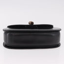GUCCI Bamboo Hand Bag Leather Black Gold 000 01 0633 Auth 184960V-9