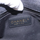 CHANEL Chain Matelasse 22 Shoulder Bag Denim Black Gold CC Auth 184961SM-19
