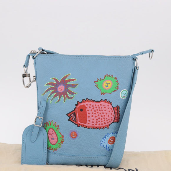 LOUIS VUITTON Monogram Yayoi Kusama Hobo Cruiser Bag Blue M21716 Auth 184962SM