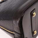 LOUIS VUITTON Monogram Vernis Alma PM Hand Bag Amarante M91611 LV Auth 184964V-16
