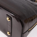 LOUIS VUITTON Monogram Vernis Alma PM Hand Bag Amarante M91611 LV Auth 184964V-17