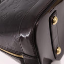 LOUIS VUITTON Monogram Vernis Alma PM Hand Bag Amarante M91611 LV Auth 184964V-18