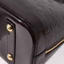 LOUIS VUITTON Monogram Vernis Alma PM Hand Bag Amarante M91611 LV Auth 184964V-19