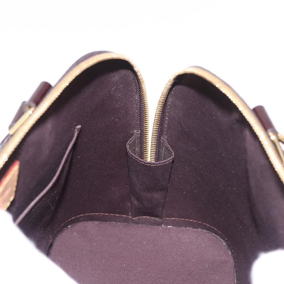 LOUIS VUITTON Monogram Vernis Alma PM Hand Bag Amarante M91611 LV Auth 184964V