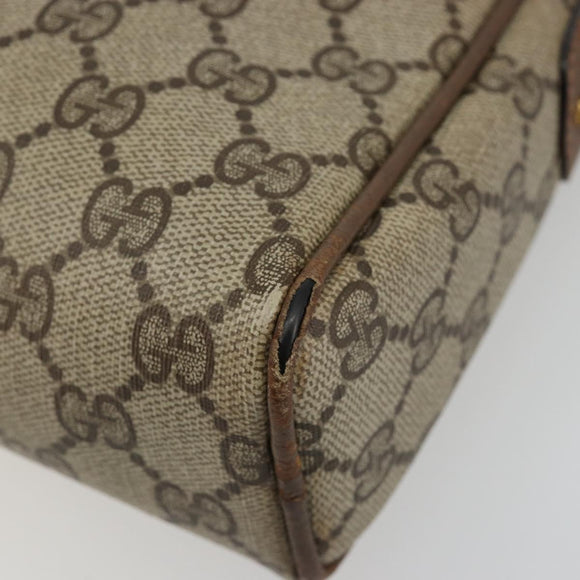 GUCCI GG Supreme Shoulder Bag PVC Beige Gold 007 115 0014 Auth 184965