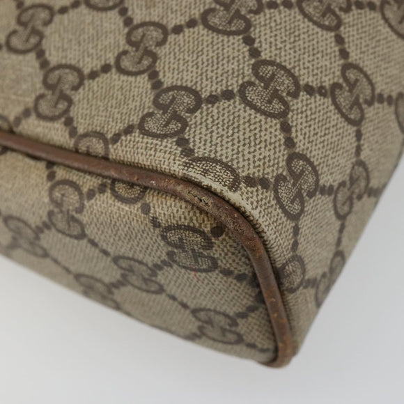 GUCCI GG Supreme Shoulder Bag PVC Beige Gold 007 115 0014 Auth 184965