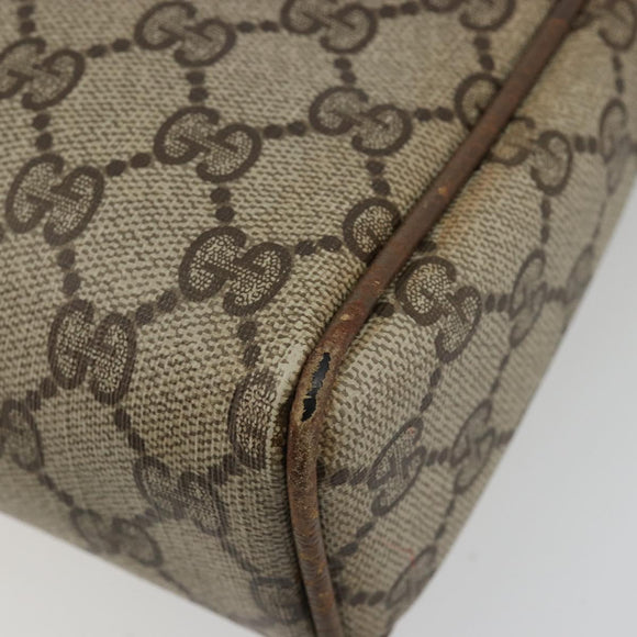 GUCCI GG Supreme Shoulder Bag PVC Beige Gold 007 115 0014 Auth 184965