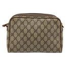 GUCCI GG Supreme Shoulder Bag PVC Beige Gold 007 115 0014 Auth 184965-2
