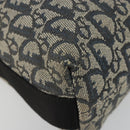 Christian Dior Trotter Canvas Shoulder Bag Navy Silver Auth 184967A-11