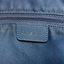 Christian Dior Trotter Canvas Shoulder Bag Navy Silver Auth 184967A-16