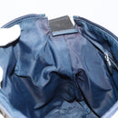Christian Dior Trotter Canvas Shoulder Bag Navy Silver Auth 184967A-19