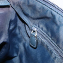 Christian Dior Trotter Canvas Shoulder Bag Navy Silver Auth 184967A-20