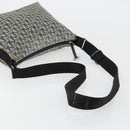 Christian Dior Trotter Canvas Shoulder Bag Navy Silver Auth 184967A-7