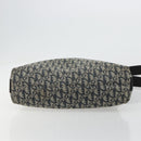 Christian Dior Trotter Canvas Shoulder Bag Navy Silver Auth 184967A-9
