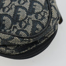 Christian Dior Trotter Canvas Satteltasche Marinegold Auth 184973A-15