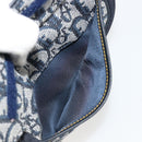Christian Dior Trotter Canvas Satteltasche Marinegold Auth 184973A-11