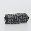 Christian Dior Trotter Canvas Satteltasche Marinegold Auth 184973A-5