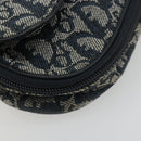 Christian Dior Trotter Canvas Satteltasche Marinegold Auth 184973A-14