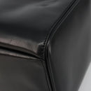 PRADA Hand Bag Leather Black Gold Auth 184974SV-15