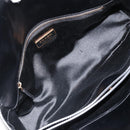 PRADA Hand Bag Leather Black Gold Auth 184974SV-9